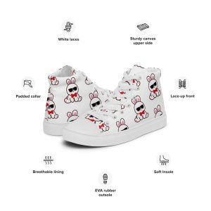 Zapatillas de lona para mujer Kawaii Bunny