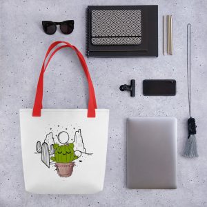 Bolsa de tela cactus