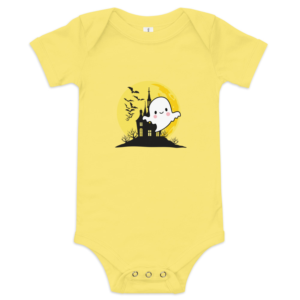 Body de bebé manga corta Fantasma