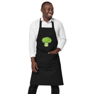 Delantal de algodón orgánico brocoli